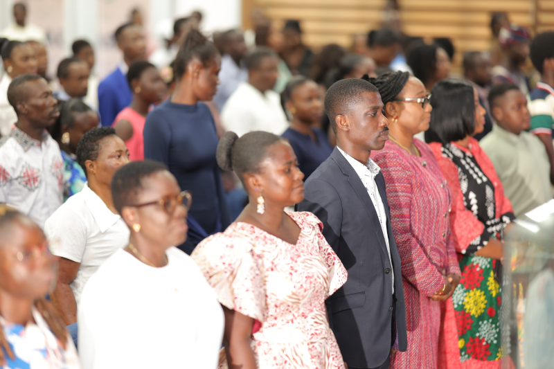 Guests and families standing in the hall at the SIIMT Graduation 2025
