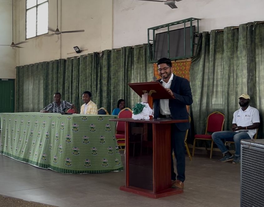 Students at the SIIMT orientation session at Nungua SHS